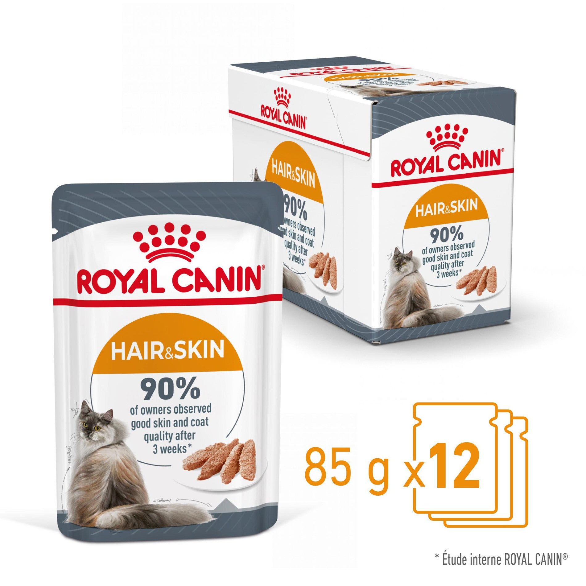 ROYAL CANIN Hair & Skin Care en Mousse – Pâtée pour chat