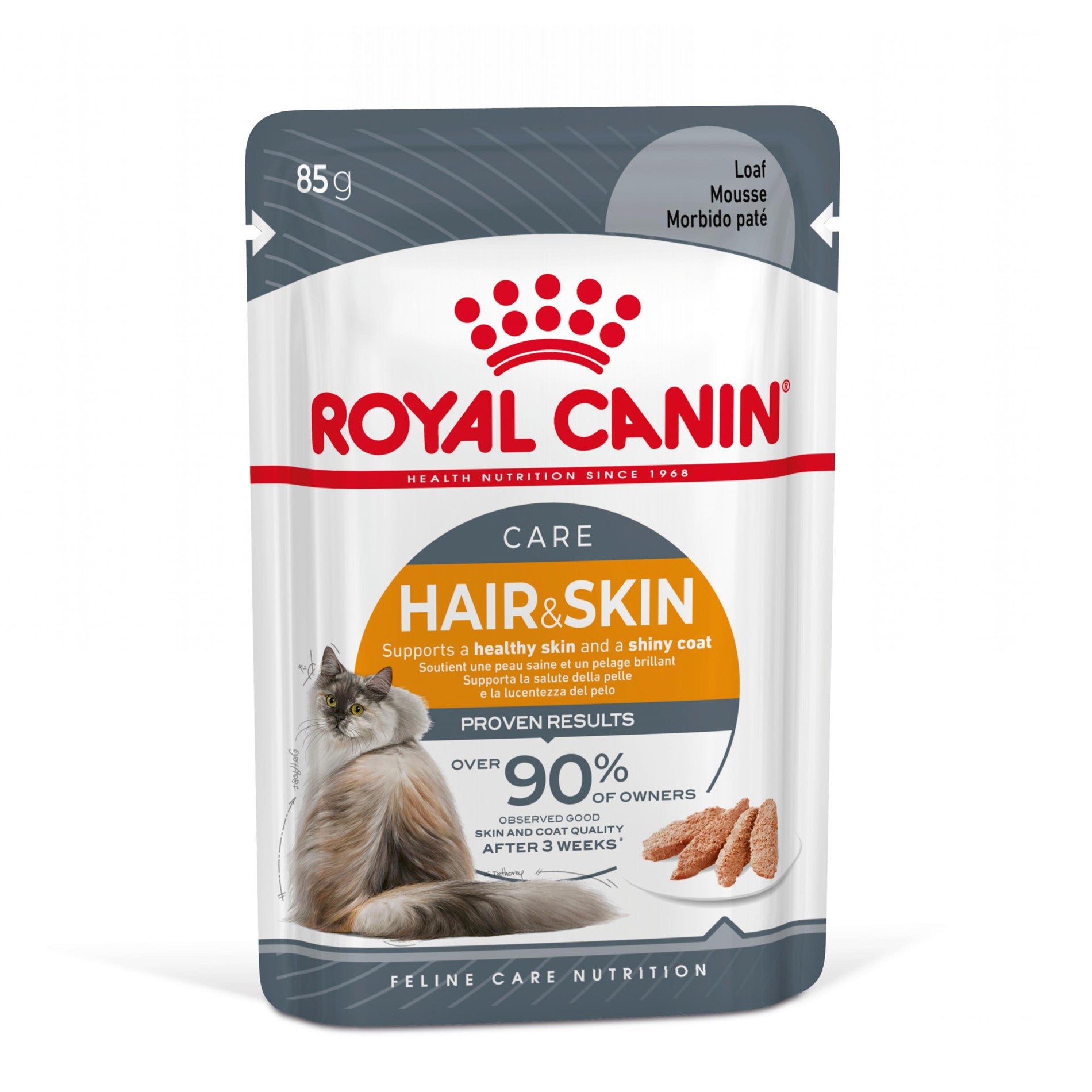 ROYAL CANIN Hair & Skin Care en Mousse – Pâtée pour chat