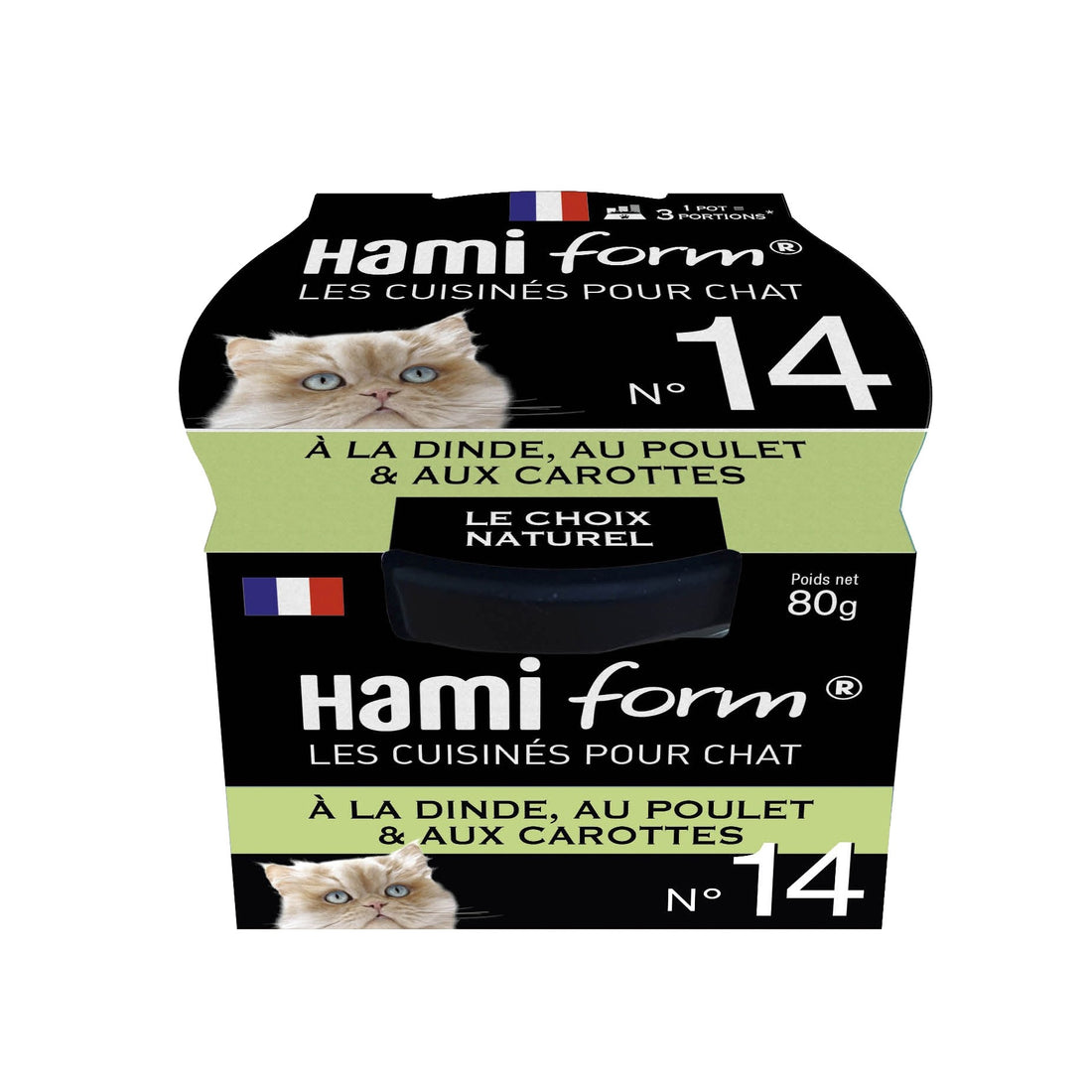 Les cuisinés pour chat - Pâtées à la Dinde - Lot de 8 x 80 g