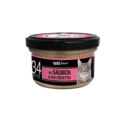 Les cuisinés pour chat - Pâtées au Saumon - Lot de 8 x 80 g