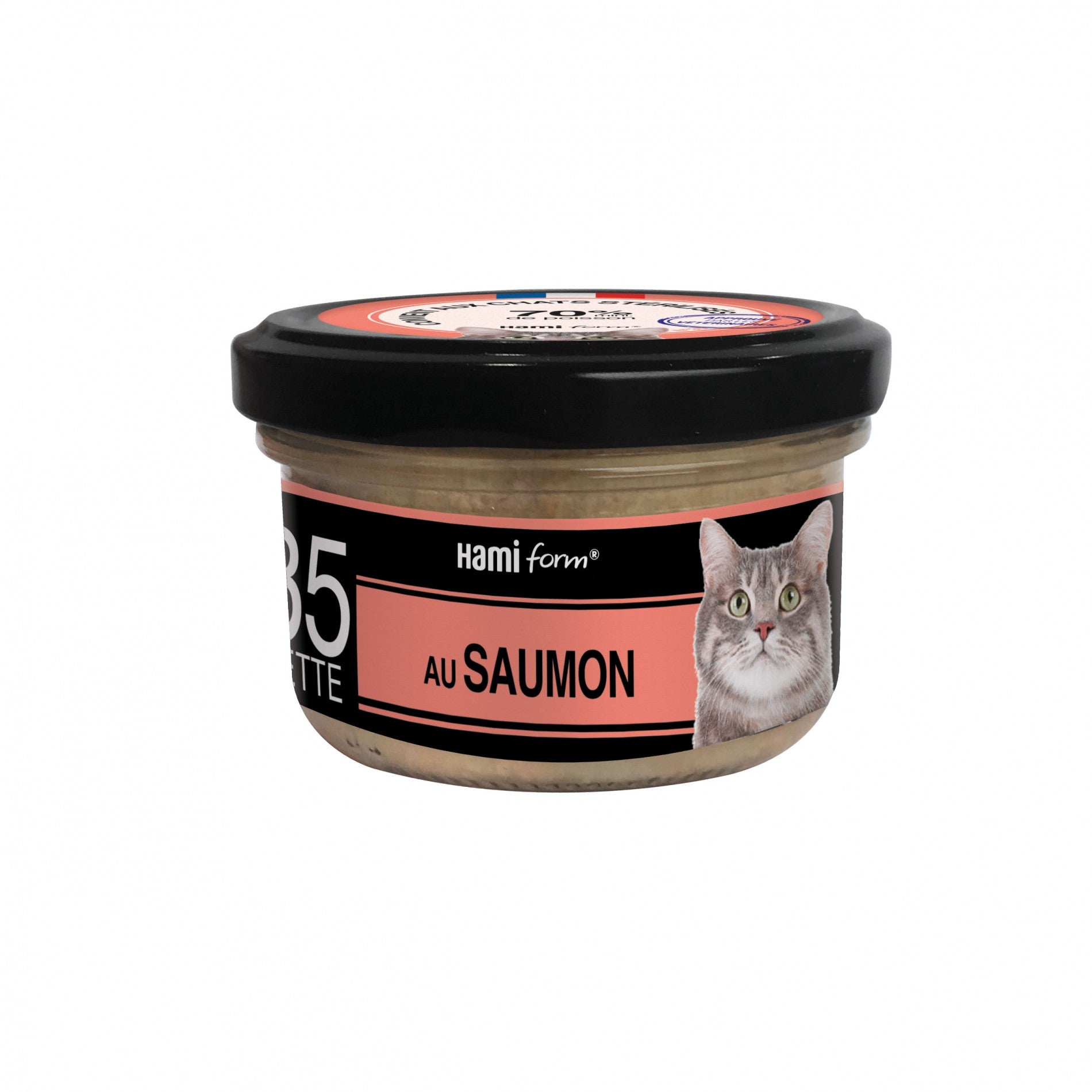 Les cuisinés pour chat - Pâtées au Saumon - Lot de 8 x 80 g