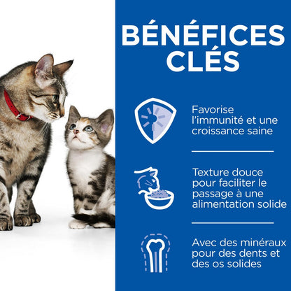 HILL’S Science Plan Kitten &amp; Mother en mousse au poulet et à la dinde – Pâtée pour chatte &amp; chaton