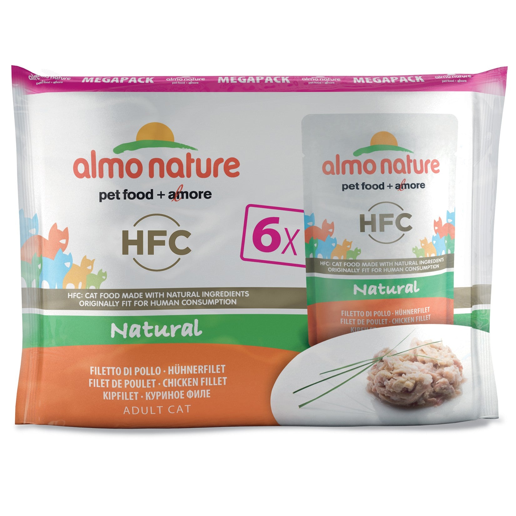Almo Nature Pâtées Chat Adulte - HFC Natural - 6 x 55 g
