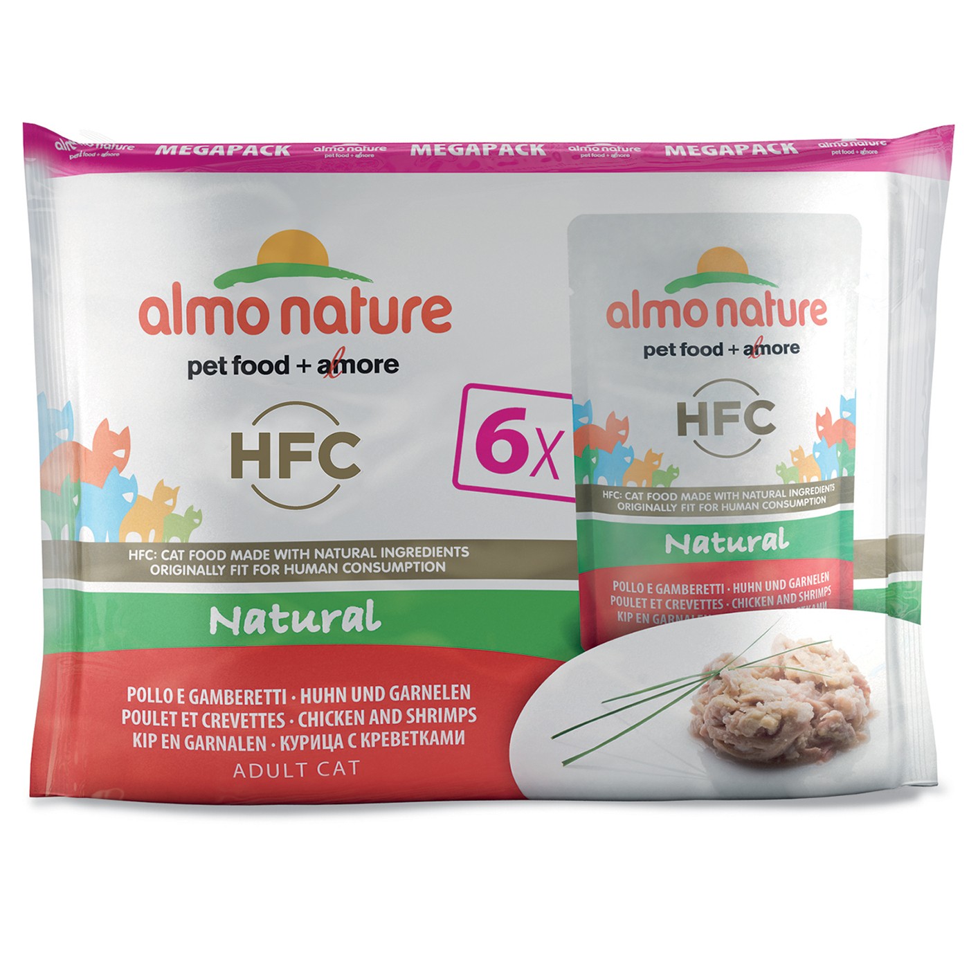 Almo Nature Pâtées Chat Adulte - HFC Natural - 6 x 55 g