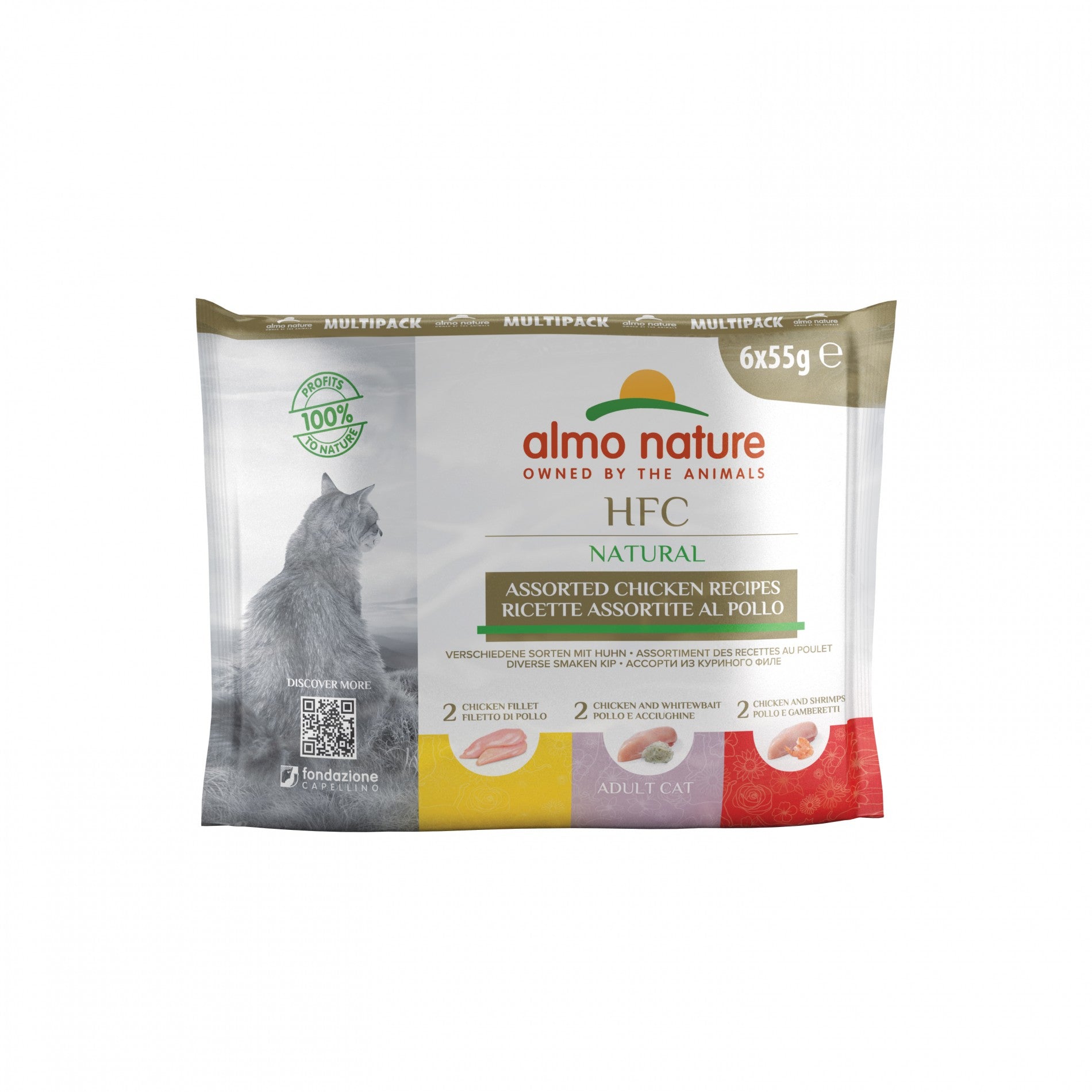Almo Nature Pâtées Chat Adulte - HFC Natural - 6 x 55 g