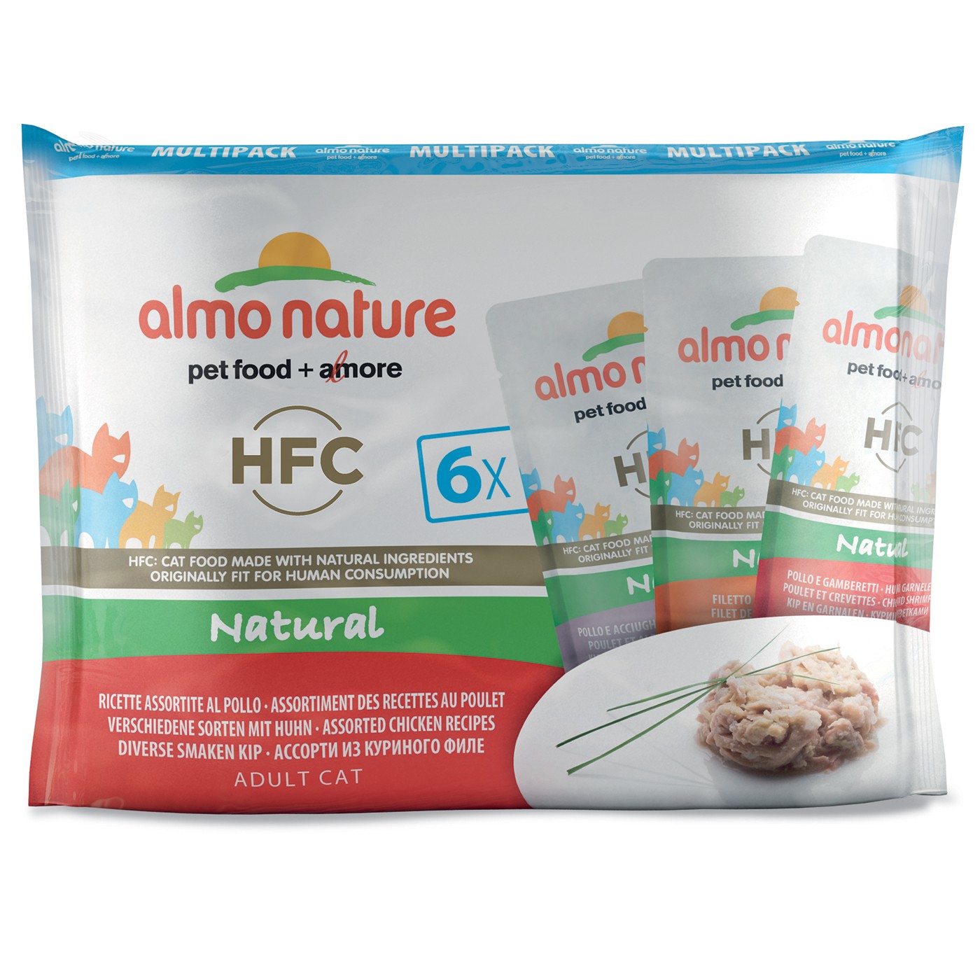 Almo Nature Pâtées Chat Adulte - HFC Natural - 6 x 55 g