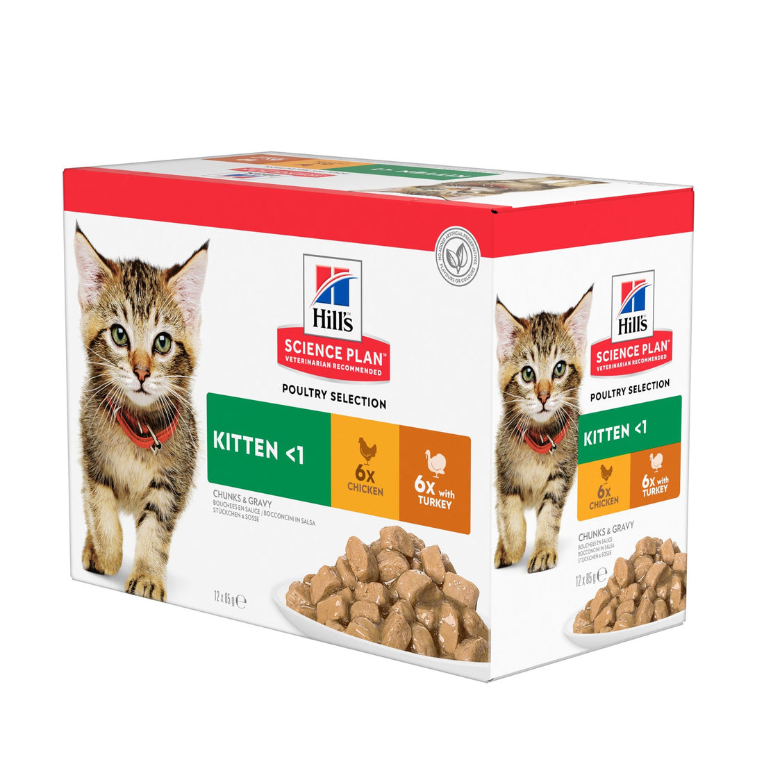 HILL’S Science Plan Kitten en Bouchées saveurs mixtes – Pâtée pour chaton