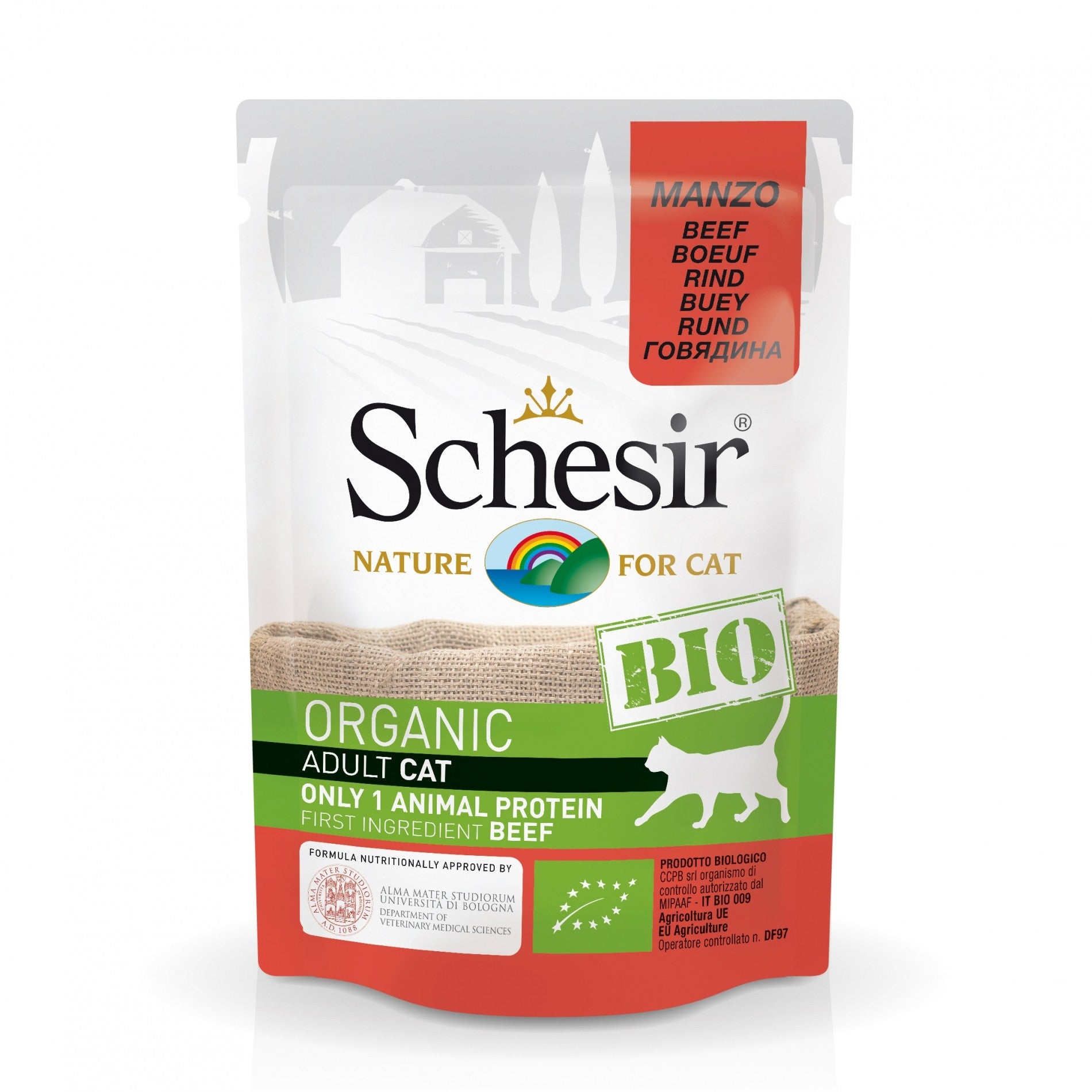 Schesir Sachets Pâtées BIO Adult - 16 x 85 g