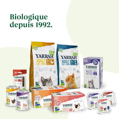 Yarrah pâtée bio sans céréales - Lot 16 x 100g