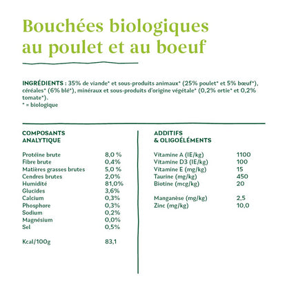 Yarrah bouchées bio - Lot 12 x 405g