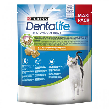 Bouchées Dentalife au poulet - Friandises bucco-dentaires pour chat