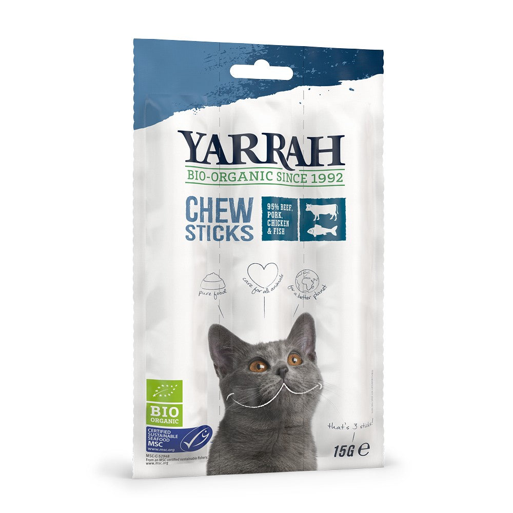 Yarrah sticks à mâcher bio pour chat