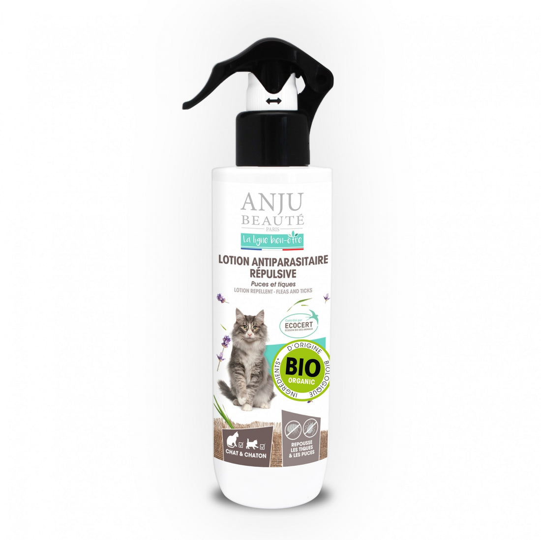 Lotion antiparasitaire répulsive chat &amp; chaton