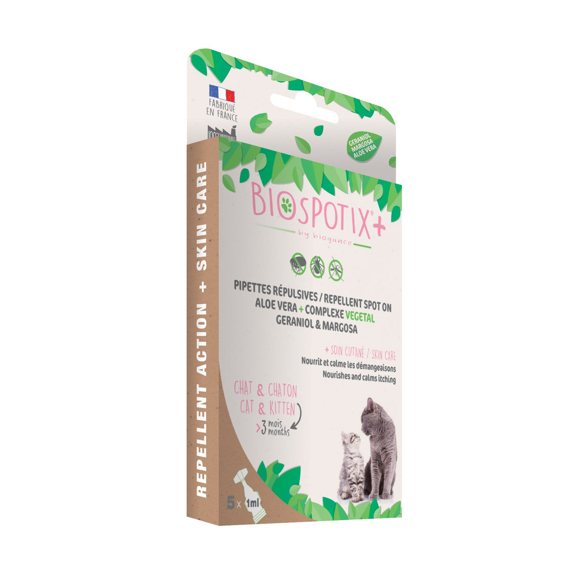 Pipettes répulsives Biospotix+ pour chat &amp; chaton