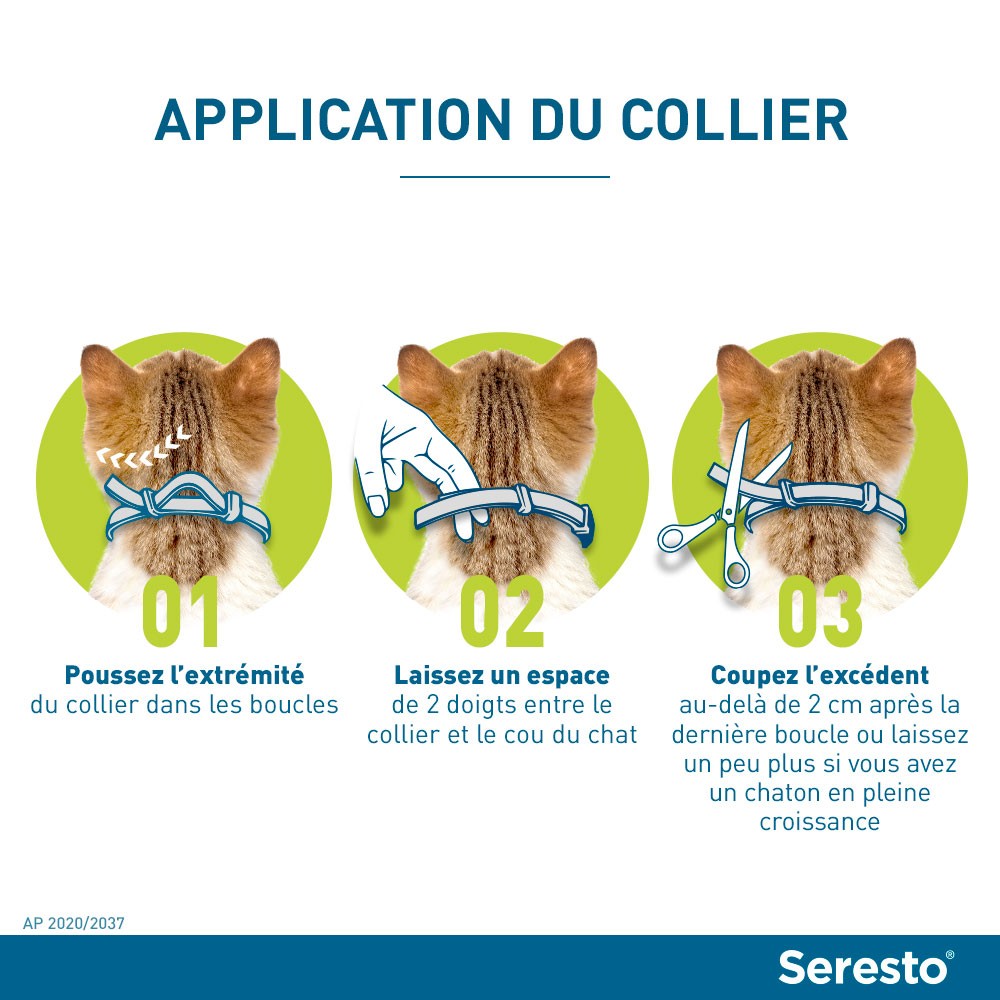 Collier antiparasitaire Seresto chat