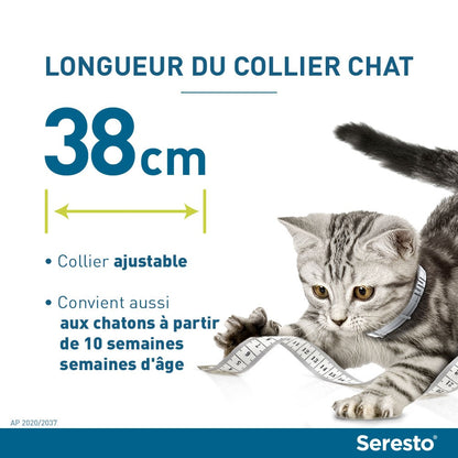 Collier antiparasitaire Seresto chat