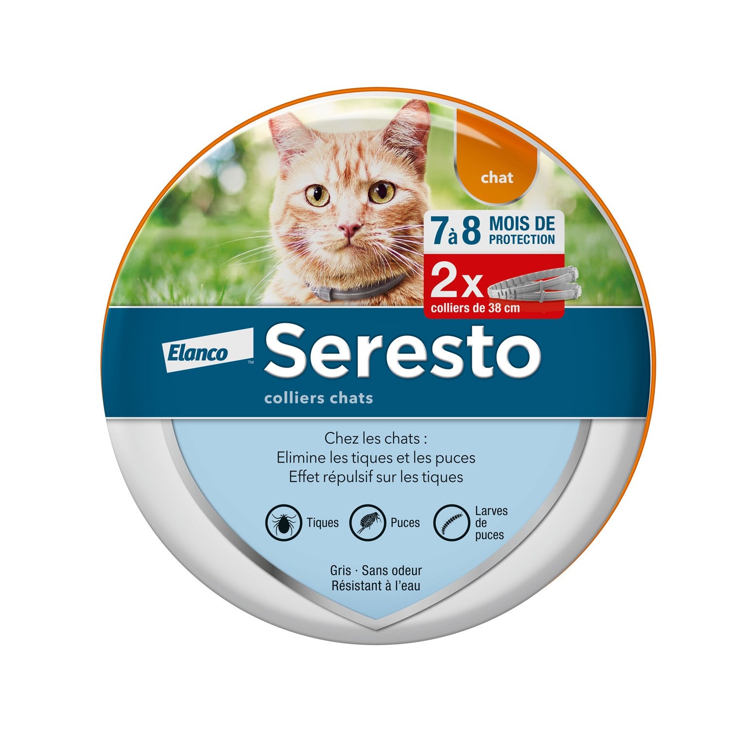 Collier antiparasitaire Seresto chat
