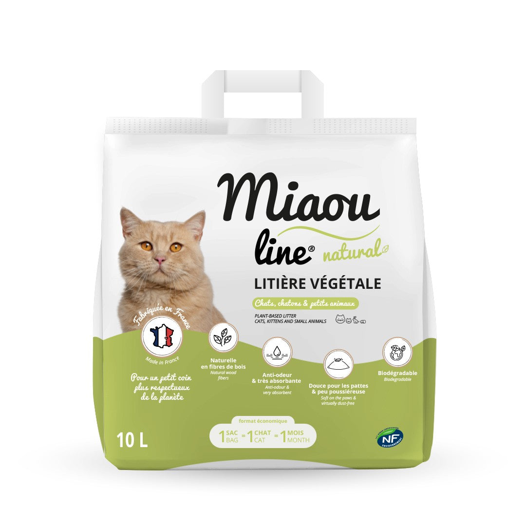 Litière végétale Miaou Line Natural