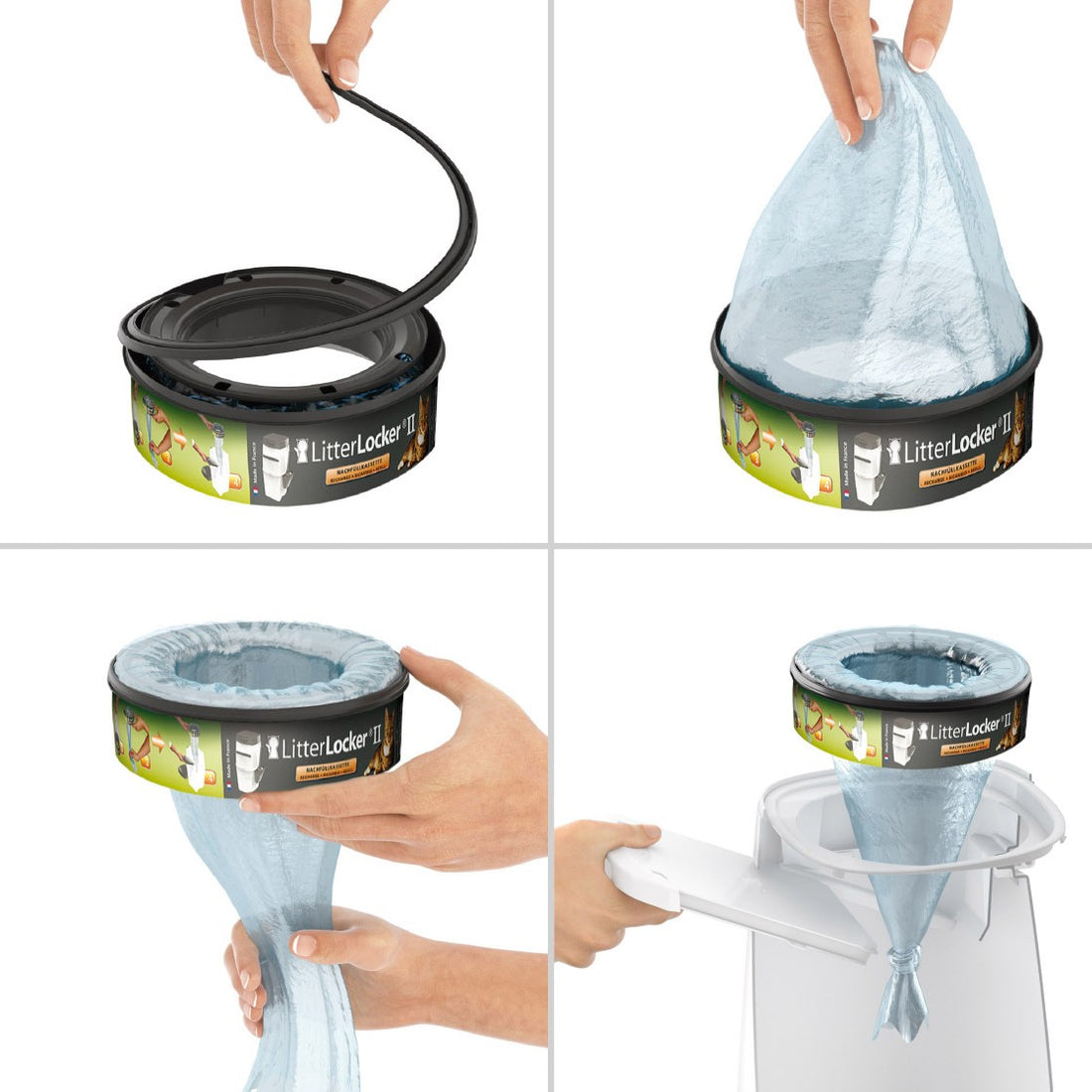 Recharge de sacs ronde pour poubelle Litter Locker II &amp; Litter Locker Design