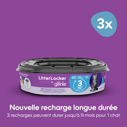 Recharge octogonale pour poubelle Litter Locker Fashion &amp; Litter Genie