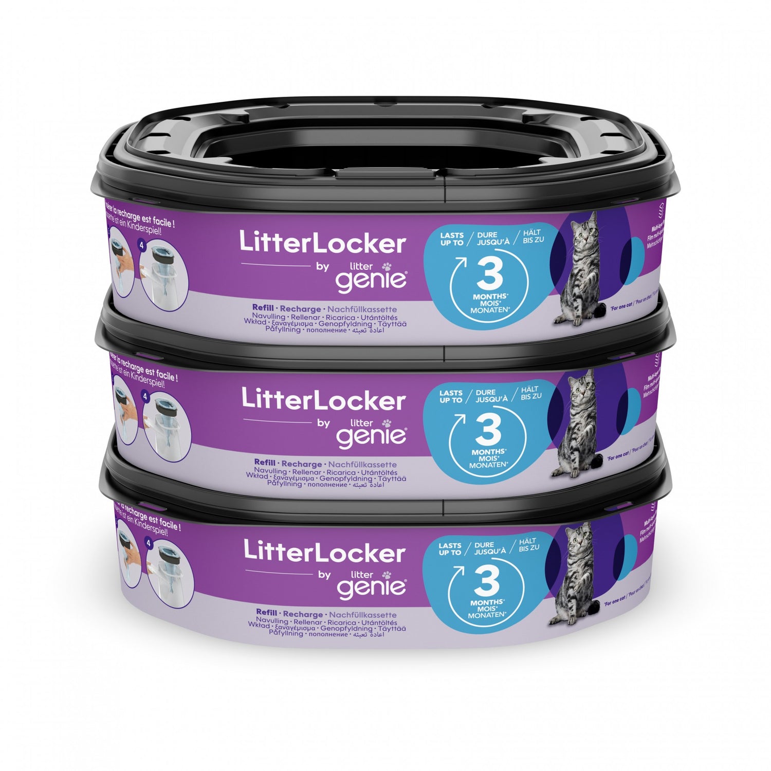 Recharge octogonale pour poubelle Litter Locker Fashion &amp; Litter Genie