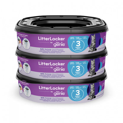 Recharge octogonale pour poubelle Litter Locker Fashion &amp; Litter Genie