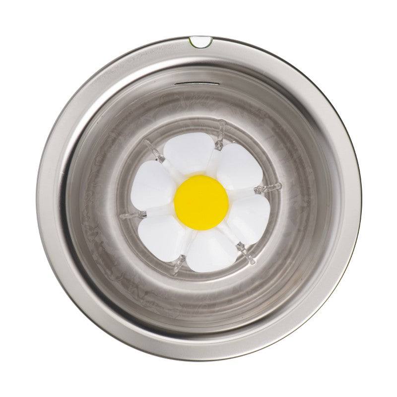 Fontaine Flower à LED Inox 3L