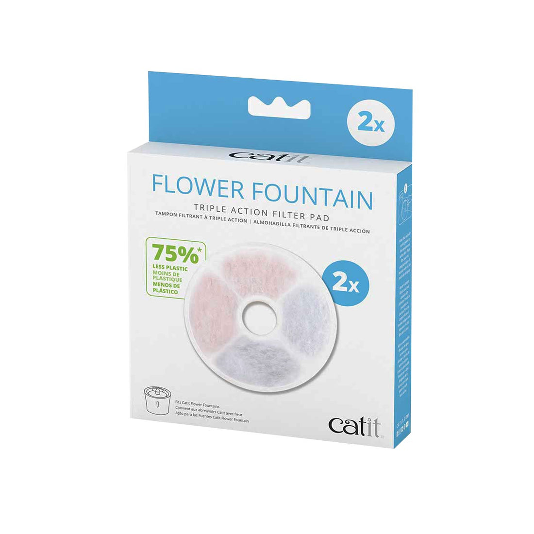 Filtres Triple Action pour fontaines Flower 3L