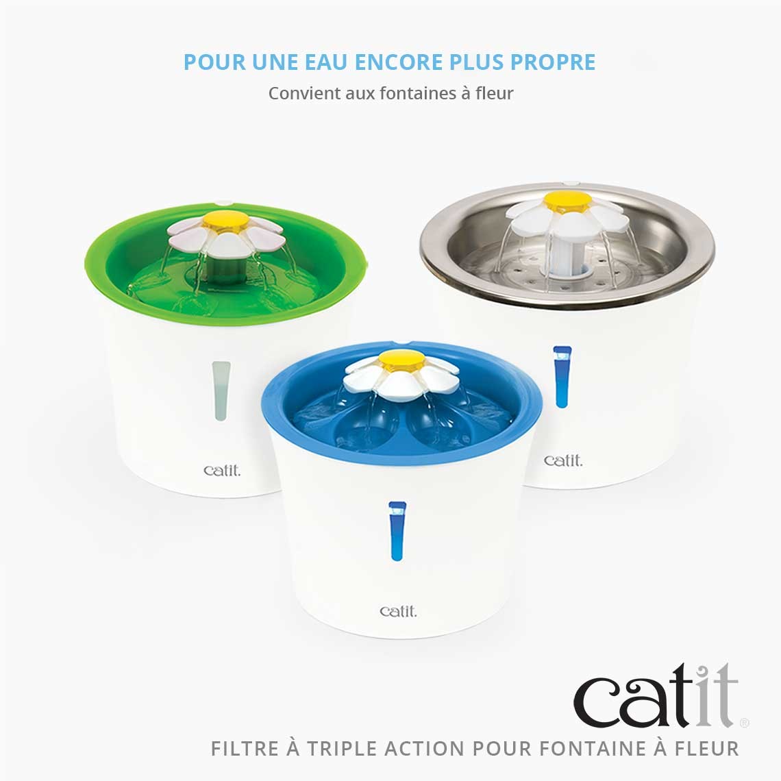 Filtres Triple Action pour fontaines Flower 3L