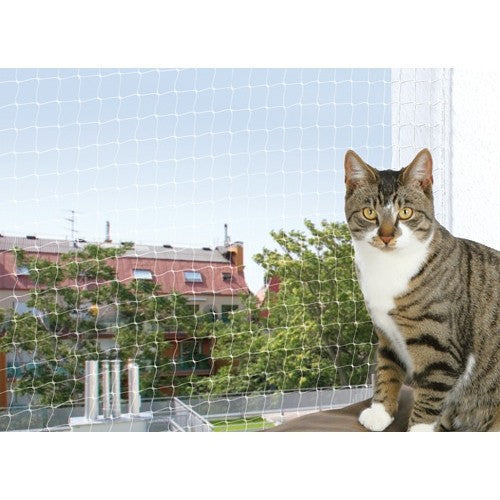 Filet de sécurité pour balcon transparent