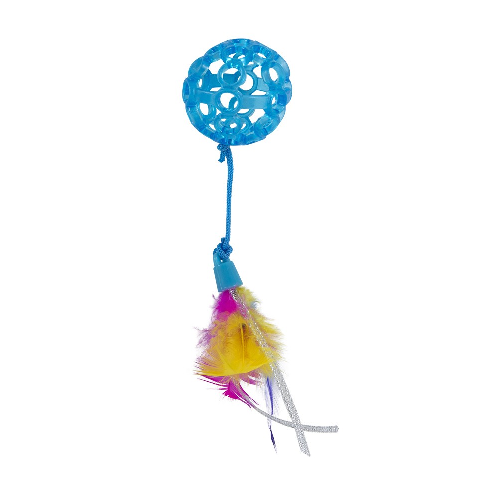 Balle ajourée avec plumes