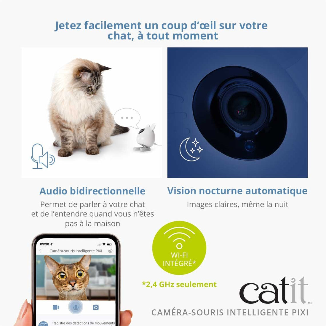 Caméra souris intelligente Pixi