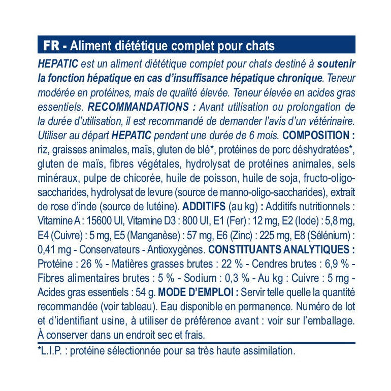 Royal Canin Veterinary Hepatic - Pour chat