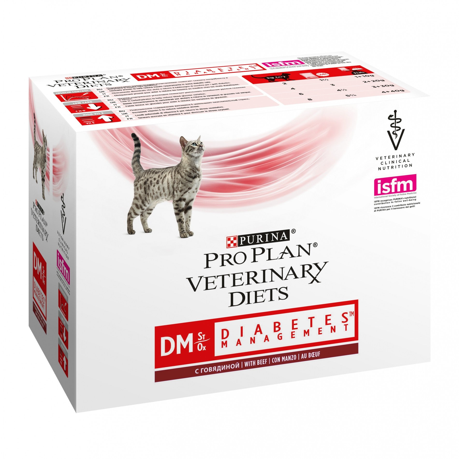Pro Plan Veterinary Diets DM St/Ox Diabetes Management – Pâtées en bouchées pour chat