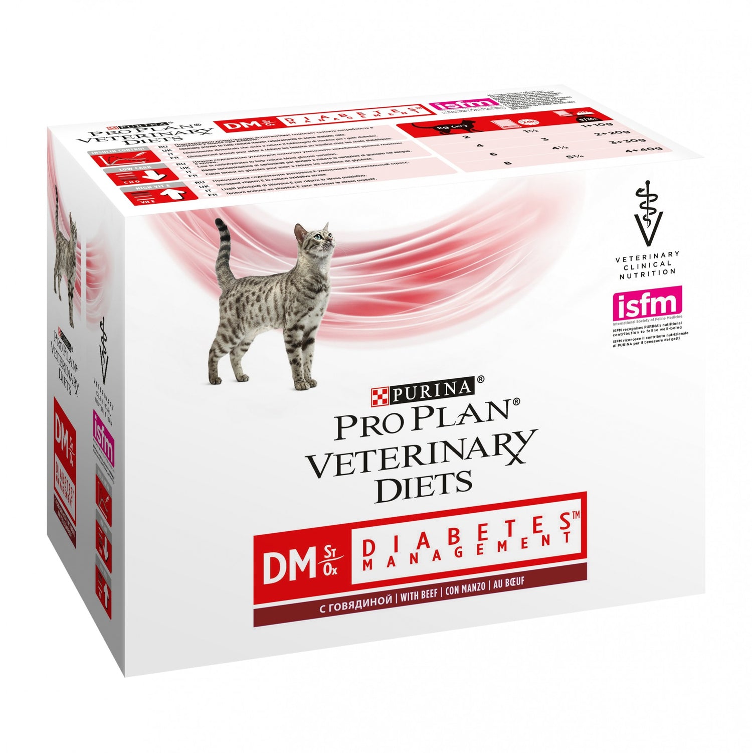Pro Plan Veterinary Diets DM St/Ox Diabetes Management – Pâtées en bouchées pour chat