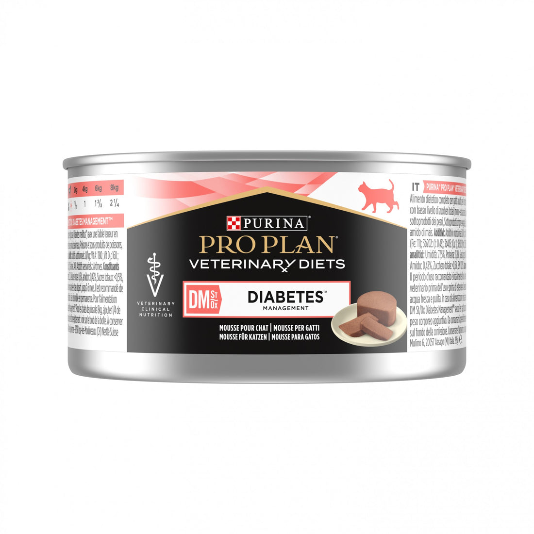 Pro Plan Veterinary Diets DM St/Ox Diabetes Management – Pâtées en mousse pour chat
