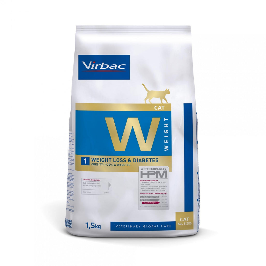 VIRBAC VETERINARY HPM Diététique Weight Loss &amp; Diabetes