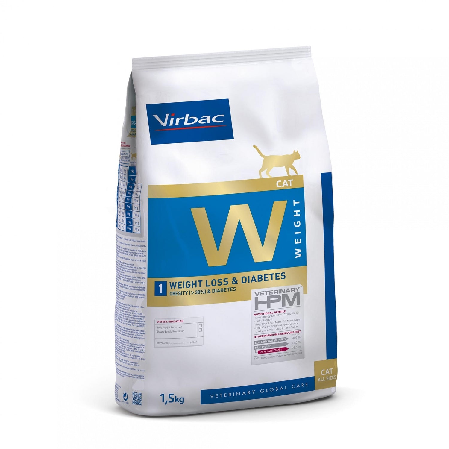 VIRBAC VETERINARY HPM Diététique Weight Loss &amp; Diabetes