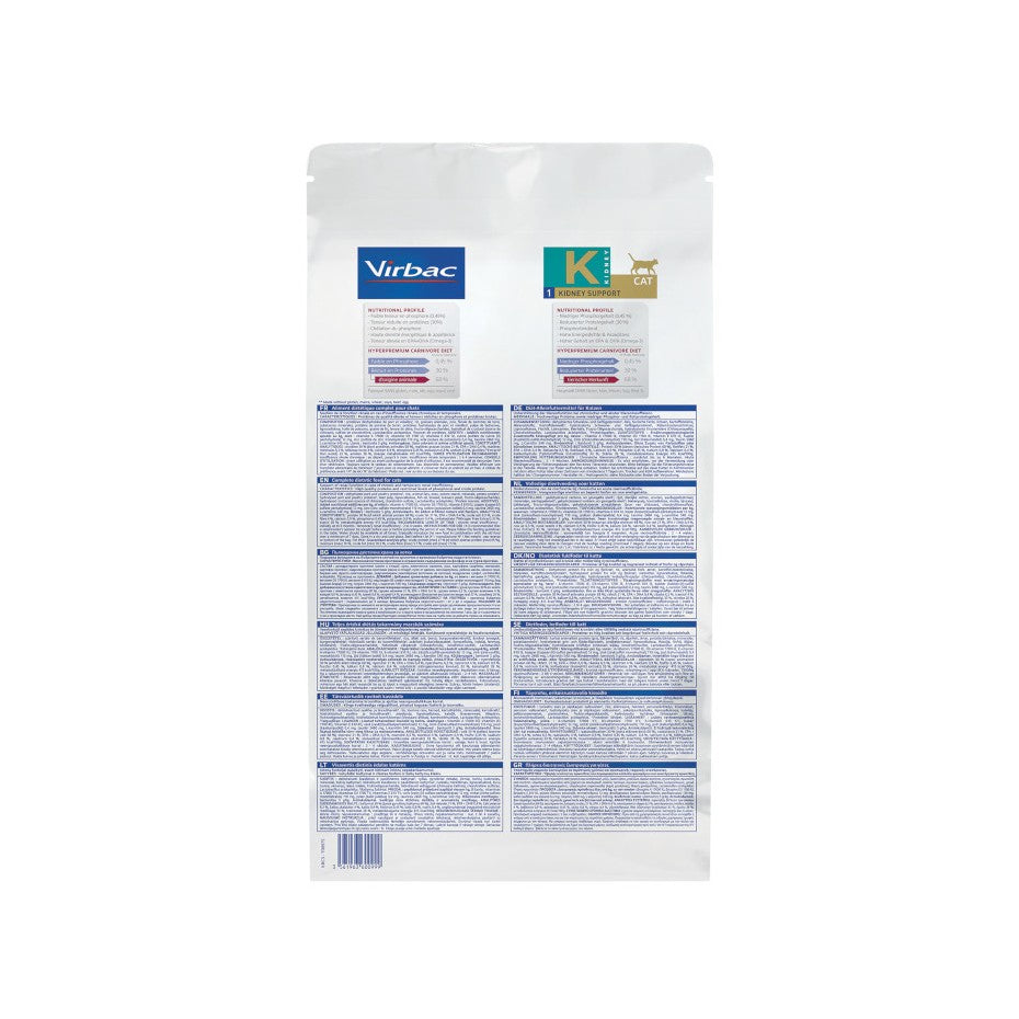 VIRBAC VETERINARY HPM Diététique Kidney Support Chat