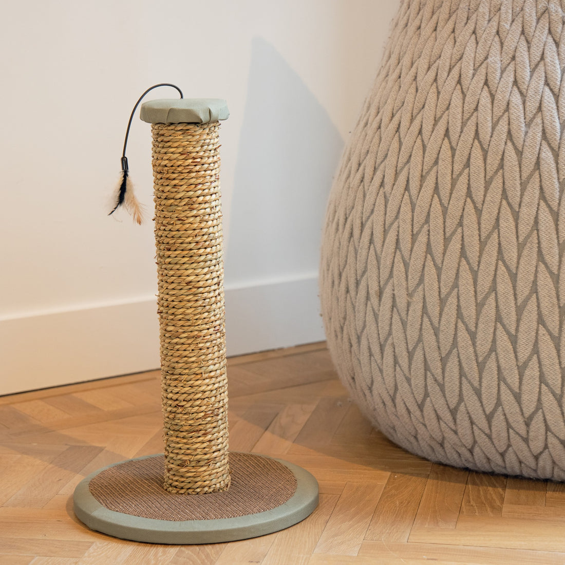 Poteau à griffer Rofra - Beige &amp; gris