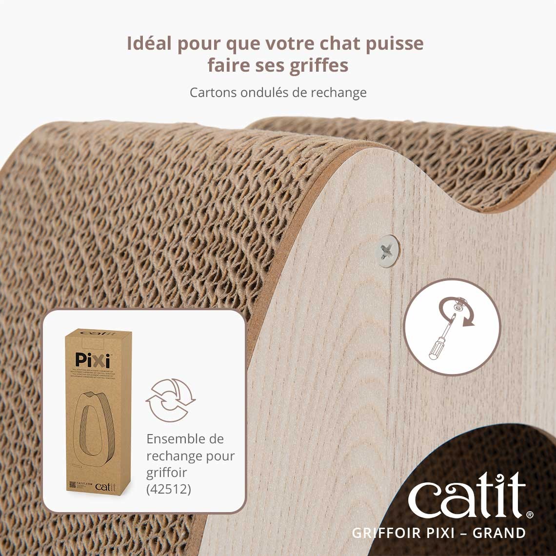 Poteau à griffer Pixi Tall Premium