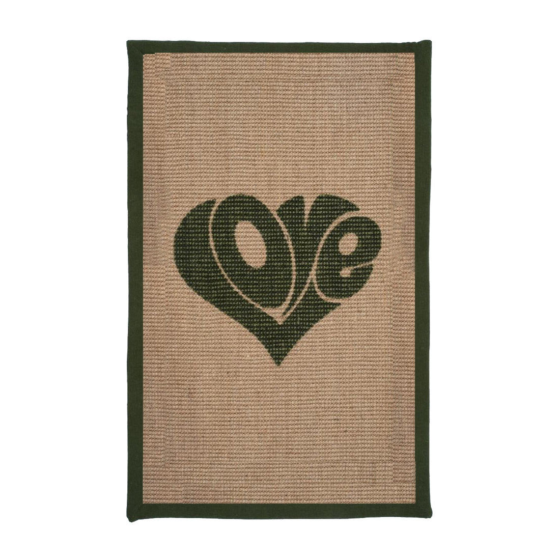 Tapis à griffer Love Rectangle – Vert kaki