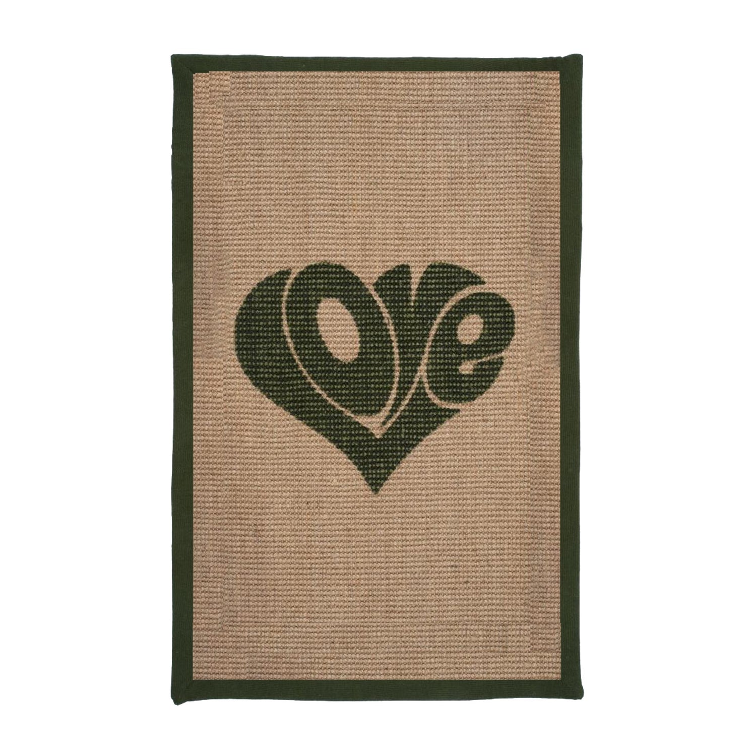 Tapis à griffer Love Rectangle – Vert kaki