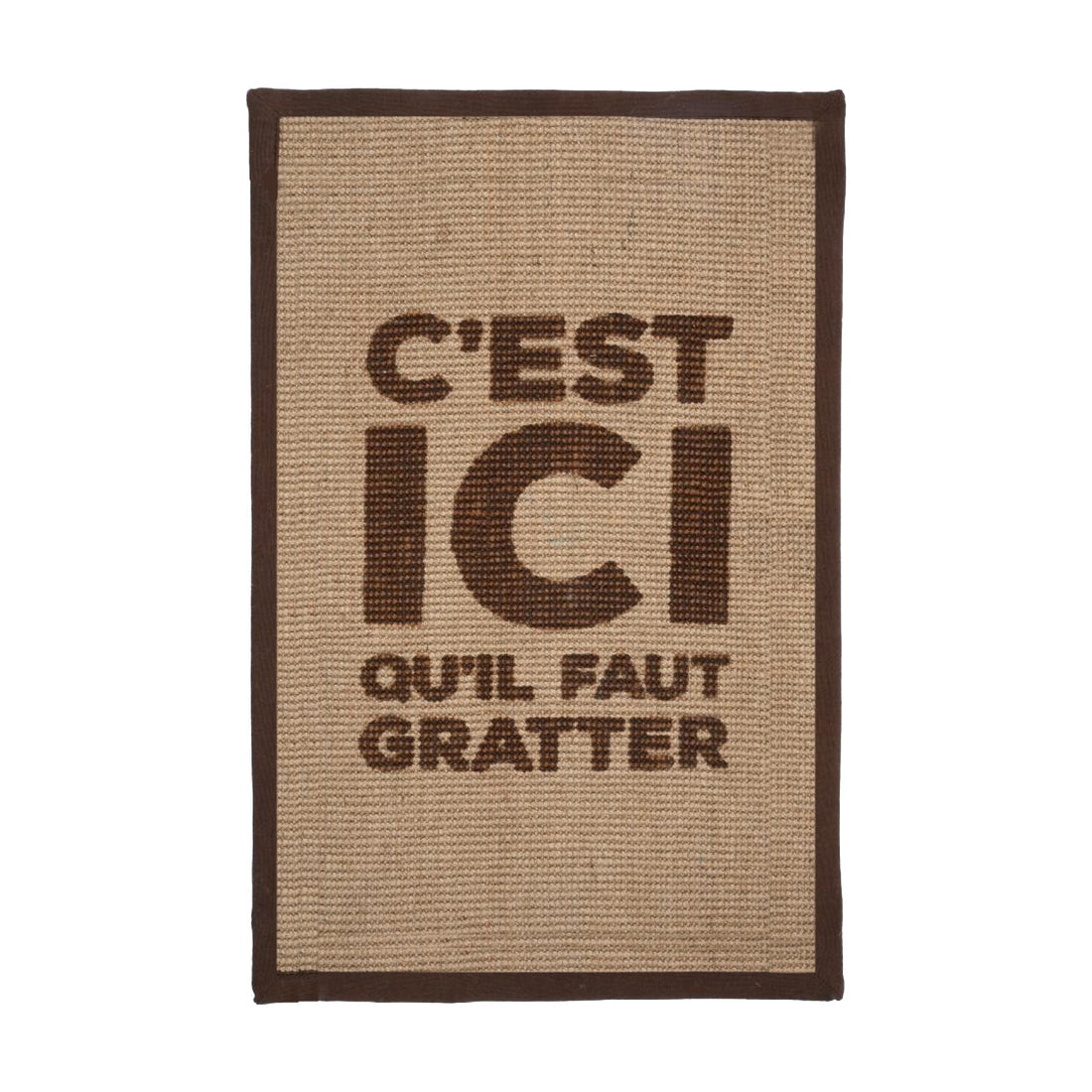 Tapis à griffer Here Rectangle – Marron