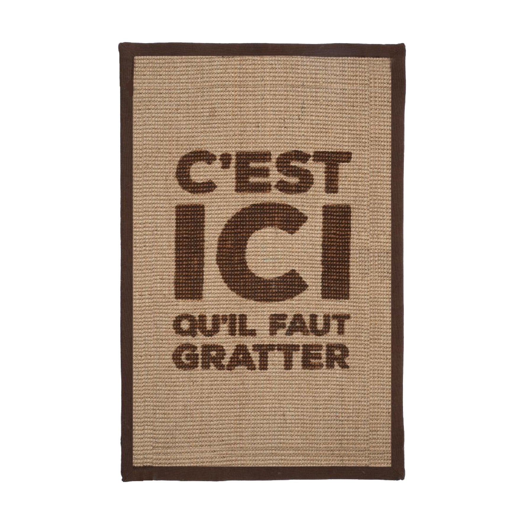 Tapis à griffer Here Rectangle – Marron