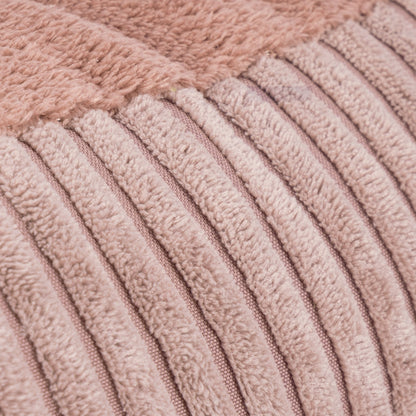 Coussin velours côtelé