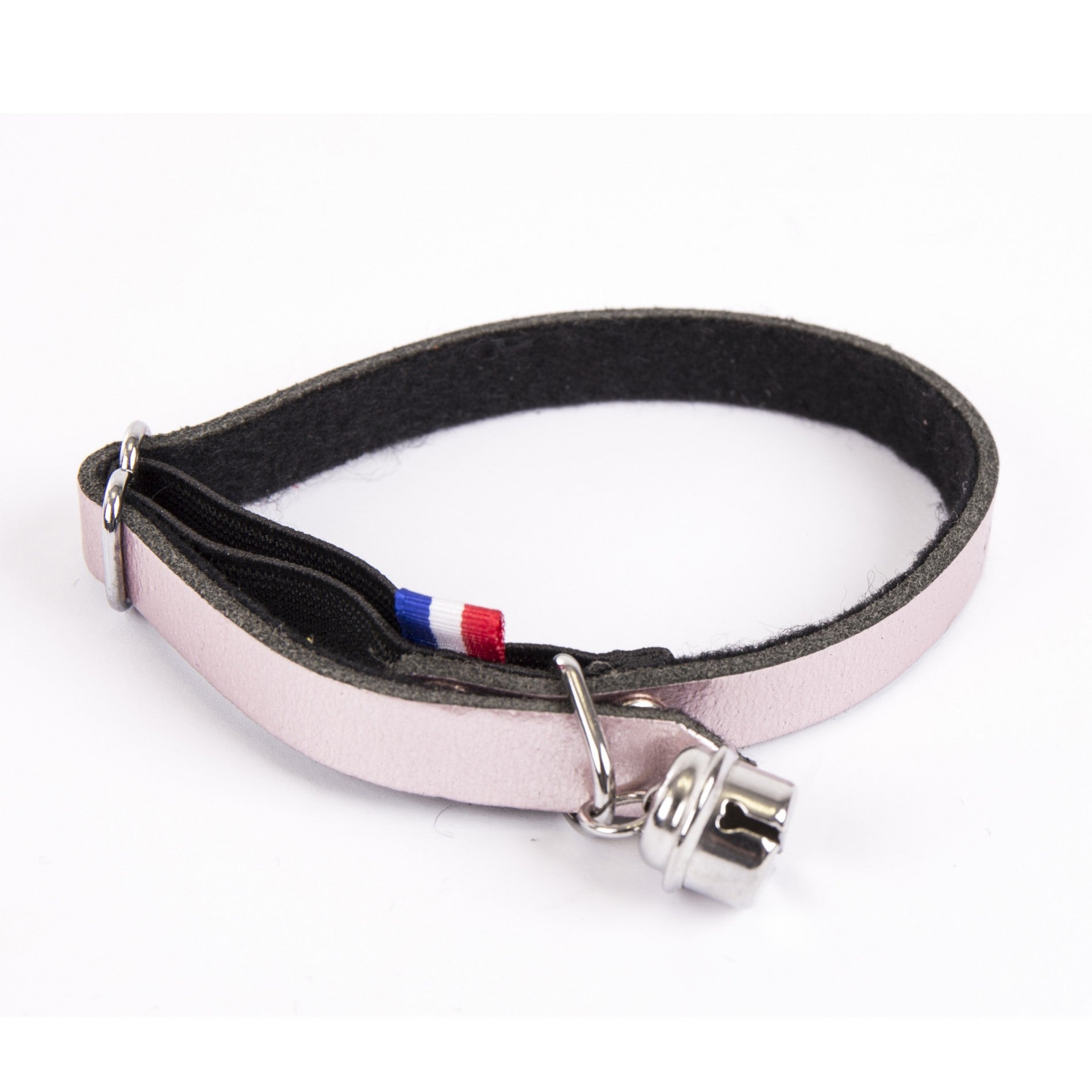 Collier en cuir Dakota – Rose poudré