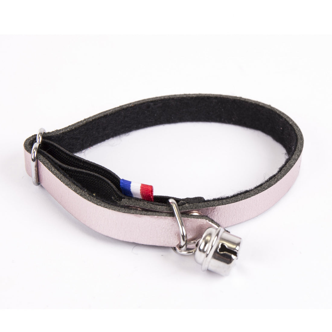 Collier en cuir Dakota – Rose poudré