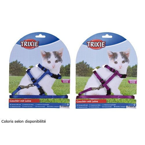 Parure laisse et harnais Kitty