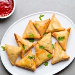 Peas Potato and Pork Samosas